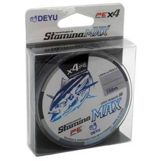 Linha de Pesca Multifilamento 4x  Stamina Max Deyu 150 metros - Cinza