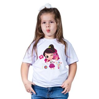 Camiseta Blusa Roupa Infantil Menina Luluca Panda Oculos Fofa Bff Youtu Canal Seguidor Aniversário em Oferta na Shopee