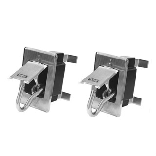 Gancho Armador De Rede Inox Aliança Embutir Completo - 1Par em Oferta na Shopee