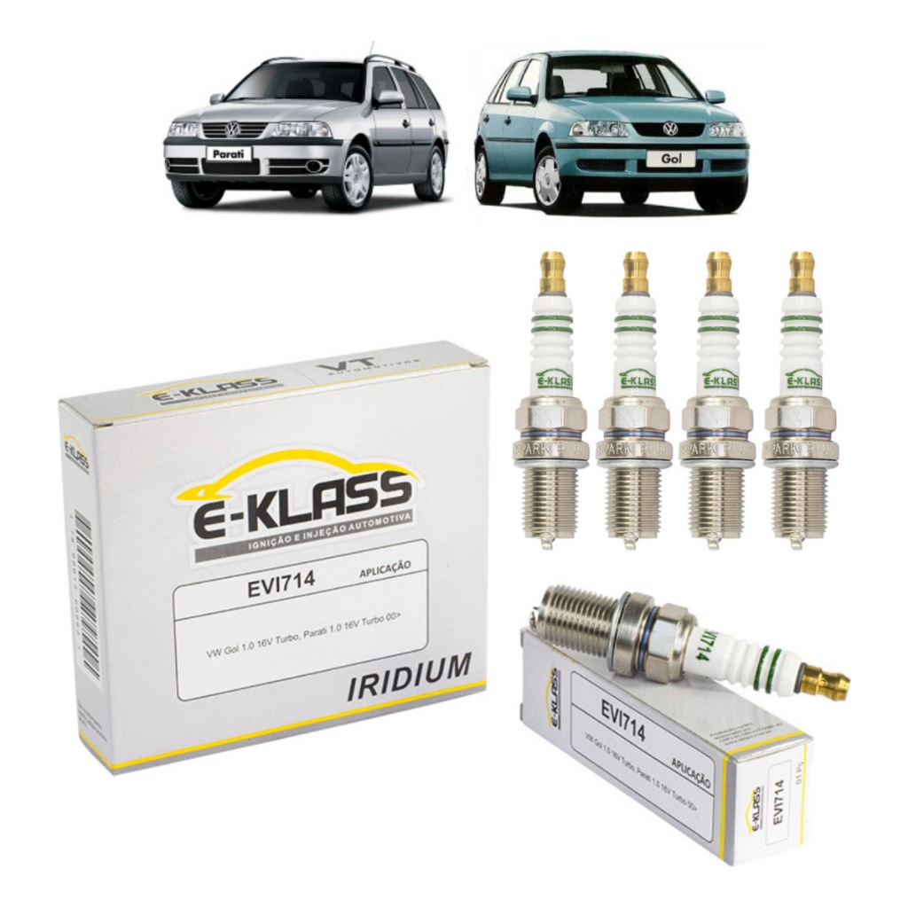 Vela Ignição Iridium Vw Gol E Parati 1.0 16v Turbo 2000/2002