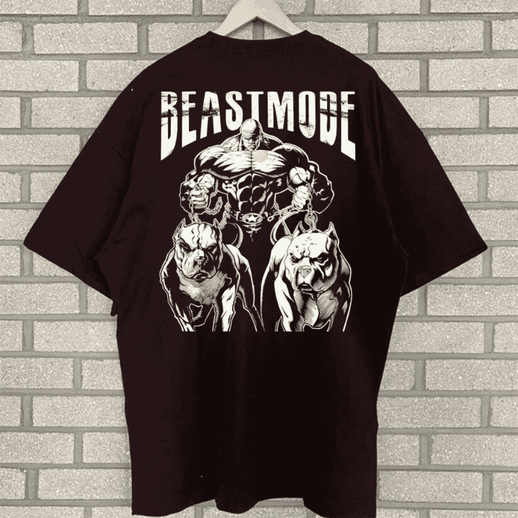 Camiseta Masculina Oversized Moda Academia Musculação Estampada