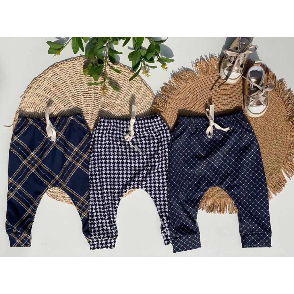 Kit 2 Calça Saruel Skinny Infantil Menino Menina Inverno Recém Nascido