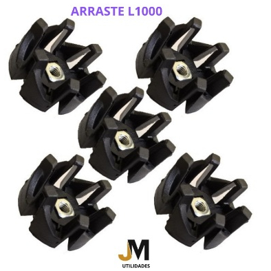 KIT 5 Arraste copo liquidificador Mondial L-1000  L-1200 L-900 L-850