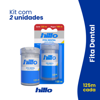 Kit 2 Fita Dental 125m Hillo – Limpeza Profunda e Confortável em Oferta na Shopee