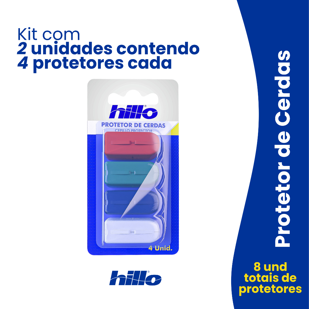 Kit 2 Capas Protetoras para Escovas de Dente Hillo – Proteção para as Cerdas e Higiene Garantida!