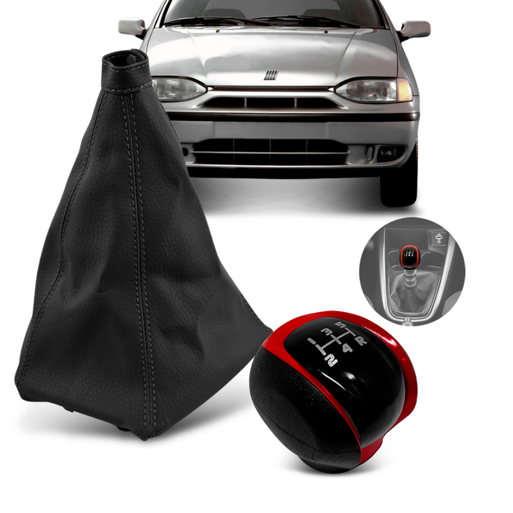 Coifa Cambio + Bola Marca Palio Siena Strada 1997 98 99 00 02 03 04 2005 Preta Verm Cromada Branca em Oferta na Shopee