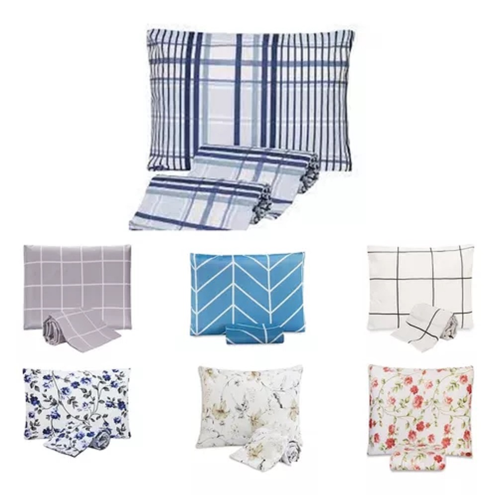 Jogo De Cama Solteiro 3 Peças Com Elástico Estampados Microfibra 100% Poliéster