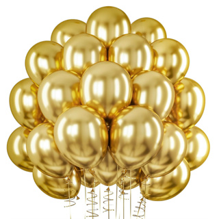 25 Bexiga Balão Bola Metalizado Dourado Gold Ouro 12 Polegadas 25 Unidades Aniversário Festa em Oferta na Shopee