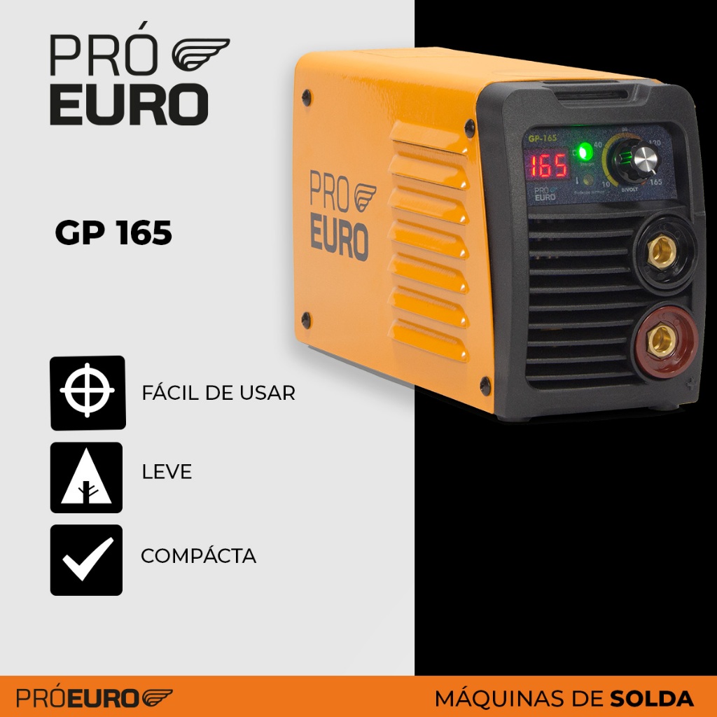 Máquina de Solda Inversora GP 165A Bivolt Automática MMA TIG Lift Portátil Profissional em Oferta na Shopee
