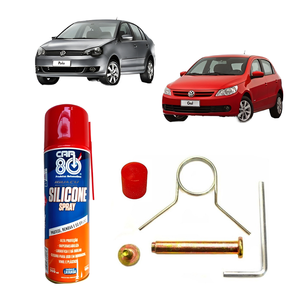 Mola Da Alavanca Cambio Fox Gol Polo Voyage Saveiro com bucha em PU e Silicone Spray kit trambulador em Oferta na Shopee