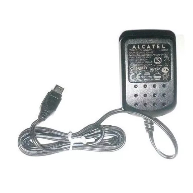 Carregador Entrada Micro Usb (alcatel) Novo E Com Garantia