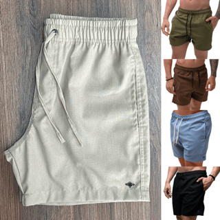 Short Masculino Bermuda Linho Curto Praia Verão Slim Premium Cores Impecável Nacional em Oferta na Shopee