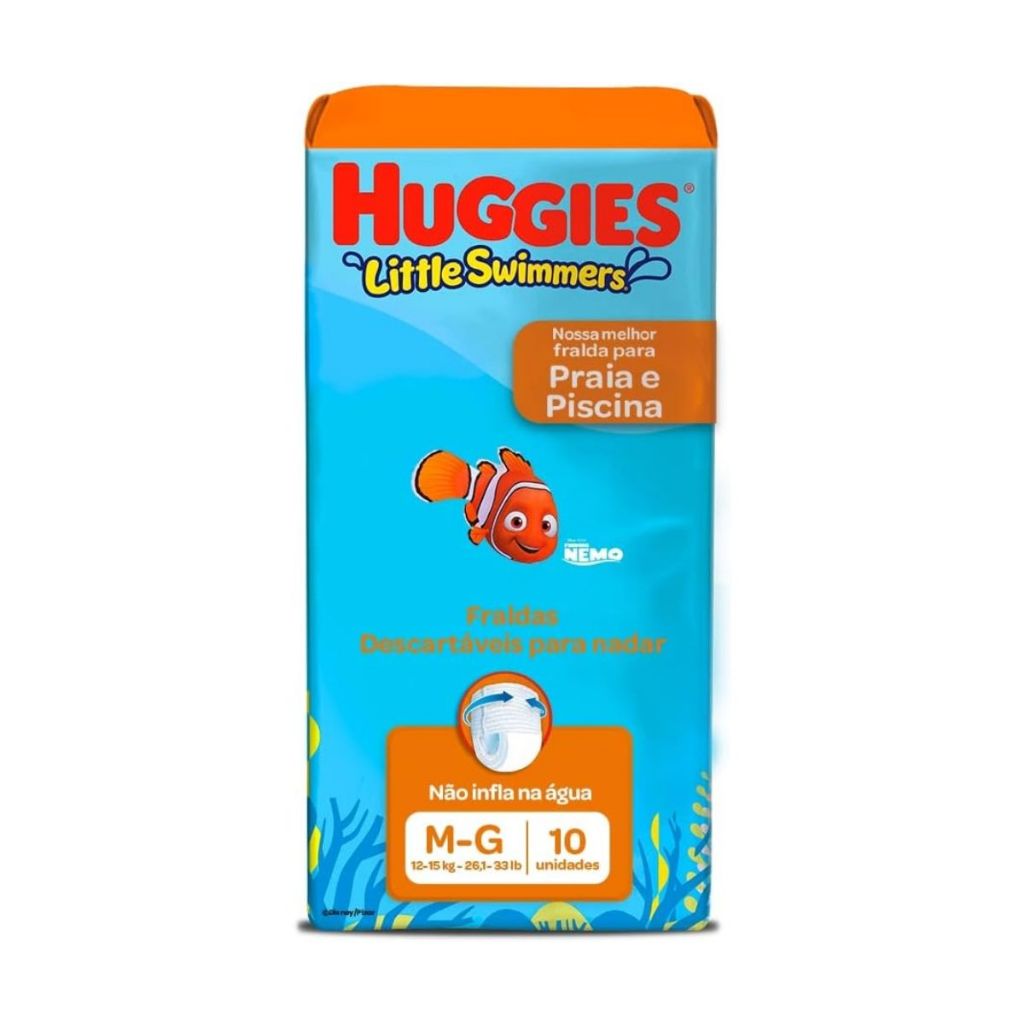 Fralda Infantil Para Nadar Huggies Little Swimmers M/G 10 Unidades em Oferta na Shopee