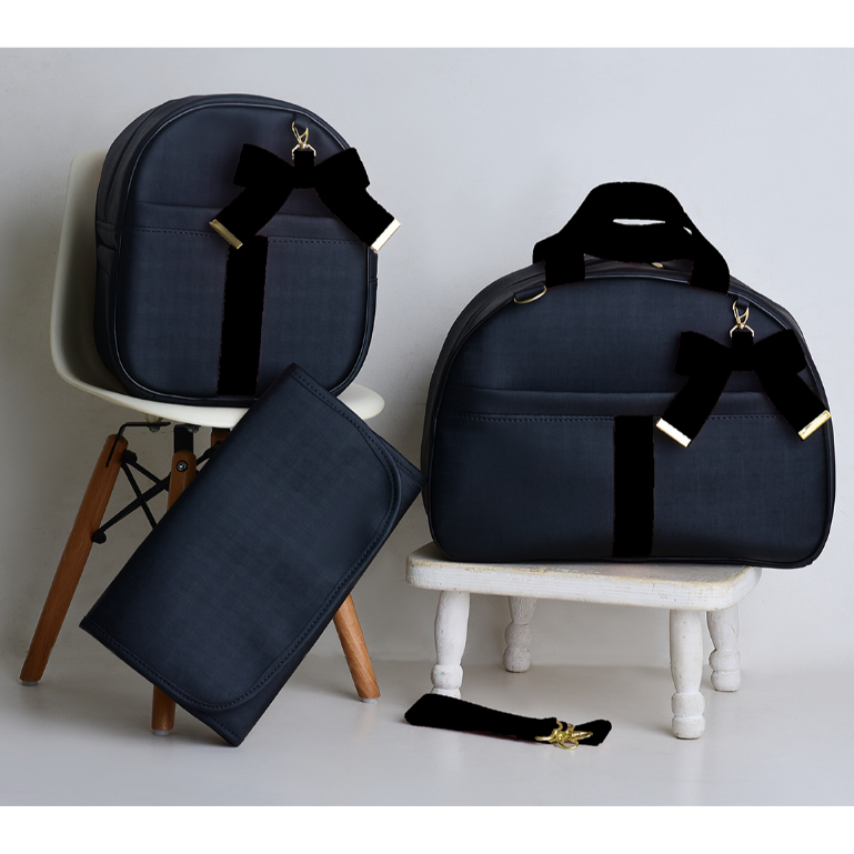 Kit Bolsa Maternidade 3 peças I Mala e Mochila Luxo I Térmica Impermeável e Trocador em Oferta na Shopee