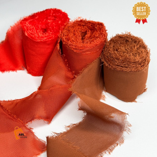 10 METROS Fita Chiffon Rústica Artesanal Para Convite E Lembrança Para Caixa De Padrinhos Casamento em Oferta na Shopee