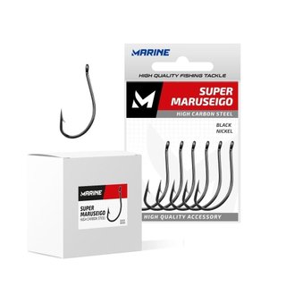 Anzol Super Maruseigo Black Marine – Tamanhos Variados para Pesca