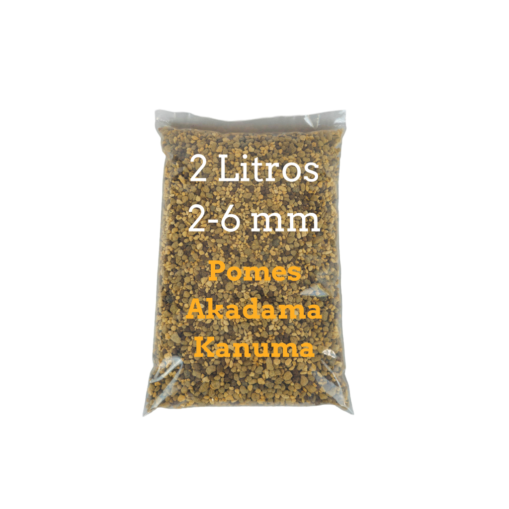 Substrato Premium Pomes + Kanuma + Akadama 2 Litros Bonsai, suculentas, lithops, rosas do deserto