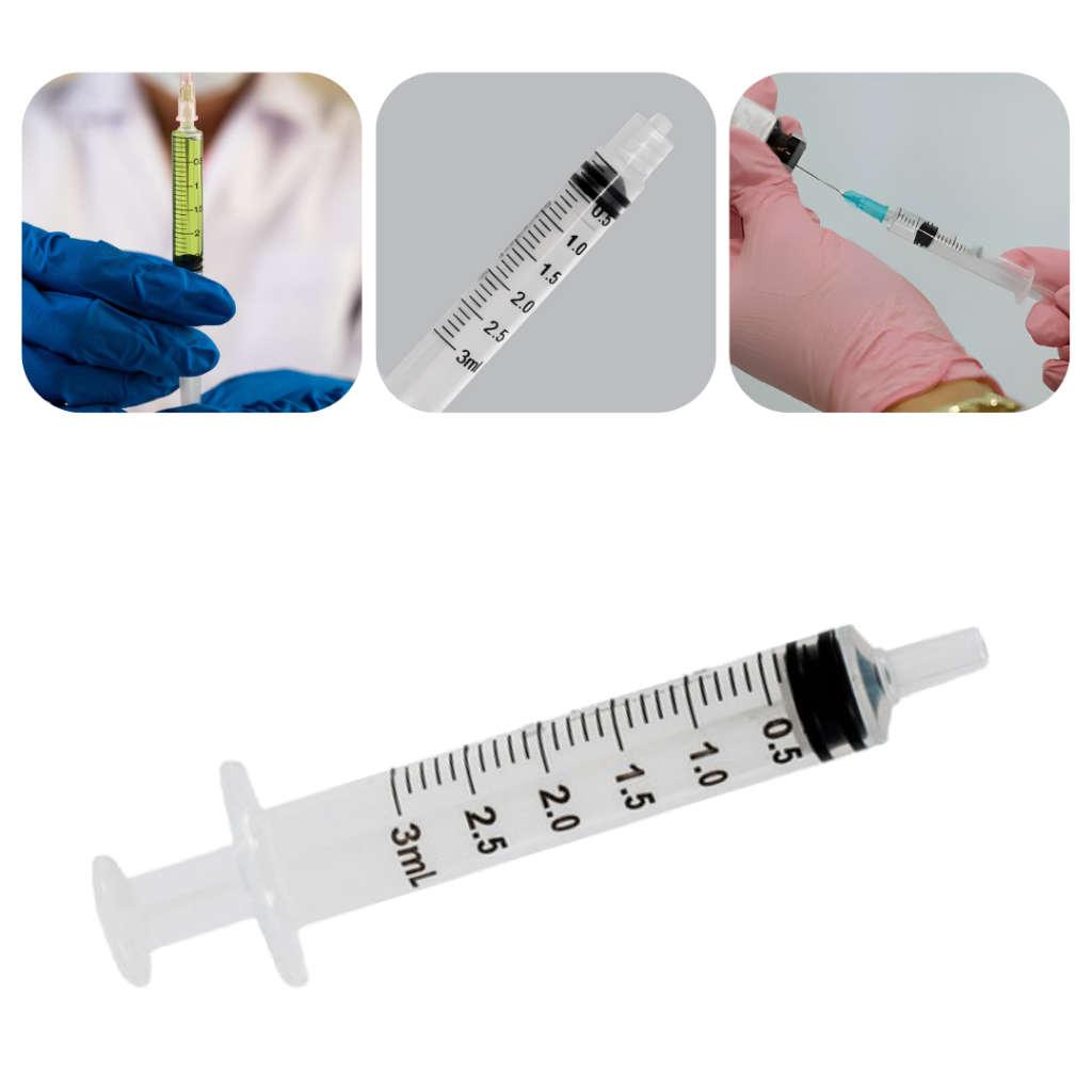 Kit Seringa 3ML Sem Agulha Administração Medicamento Coleta De Sangue Descarpack em Oferta na Shopee