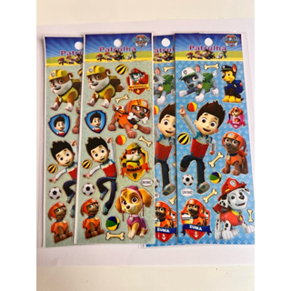 Patrulha Canina 10 cartelas adesivo infantil em Oferta na Shopee