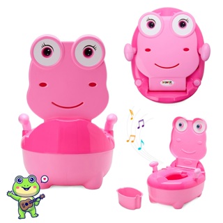 Troninho Infantil Musical Penico Sapinho Rosa - Replay Kids em Oferta na Shopee