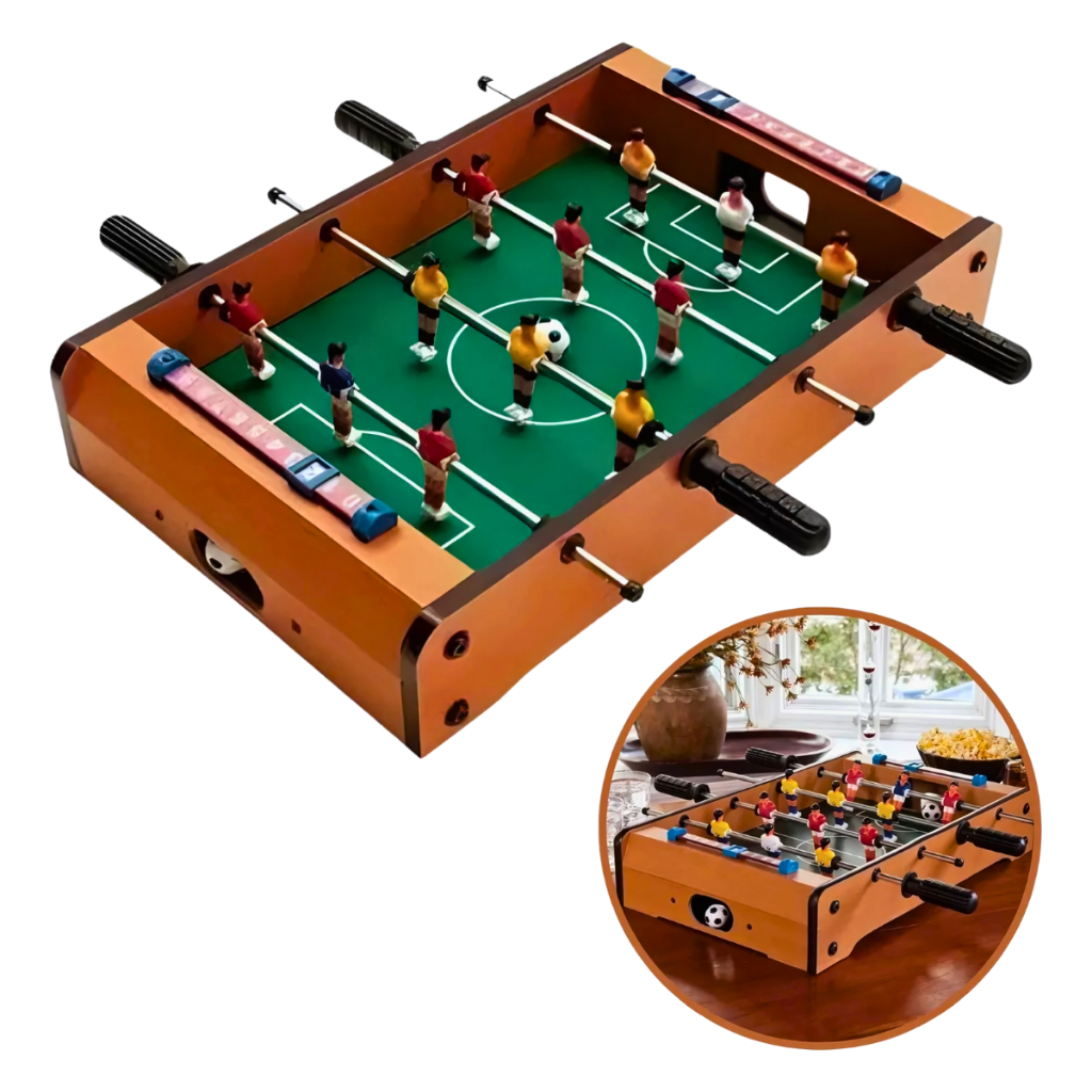 Jogo De Futebol De Mesa Pebolim Com Placar E Bolas Incluídas Totó Jogo Criança Adulto Play