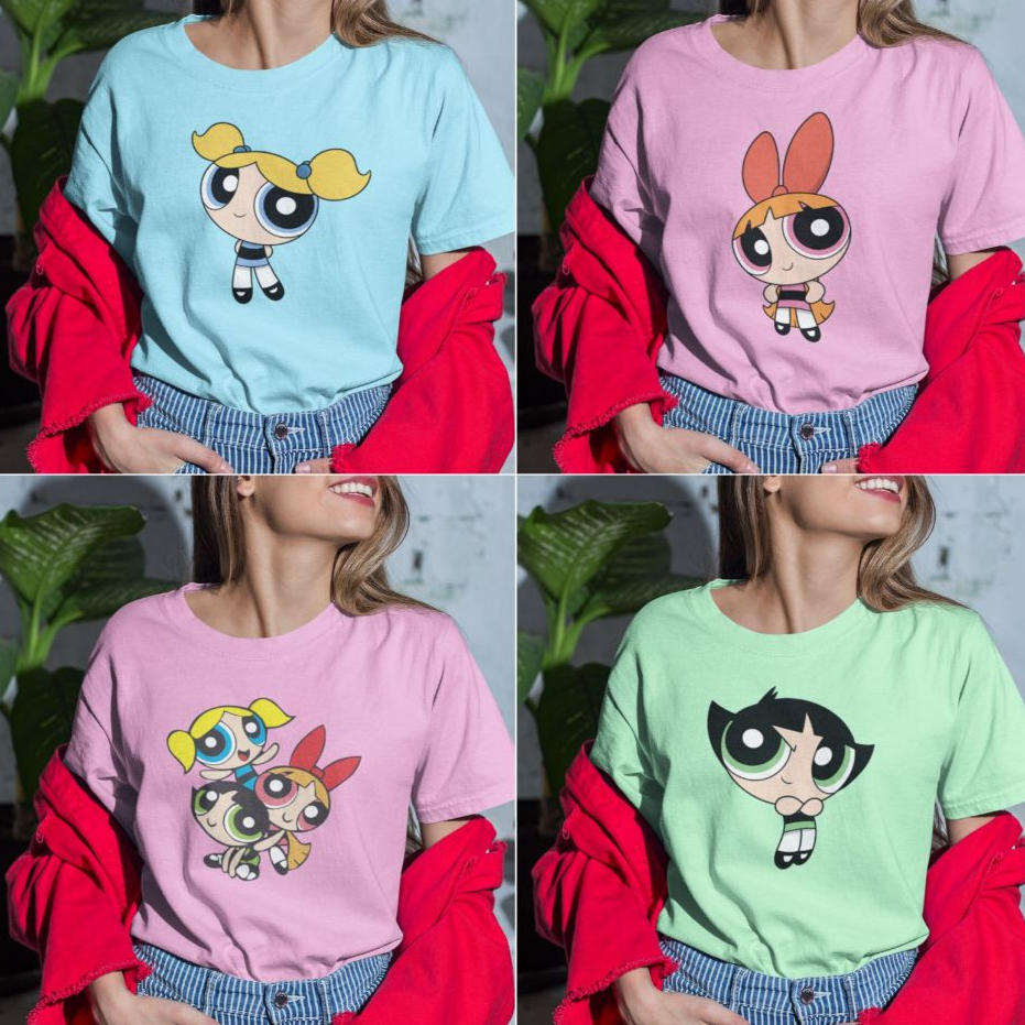 Camiseta Feminina Super Poderosas Docinho Lindinha Florzinha envio imediato