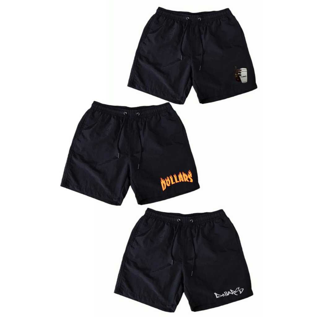 KIT 3 SHORTS BERMUDA TACTEL ELASTANO PRAIA VERÃO OFERTA