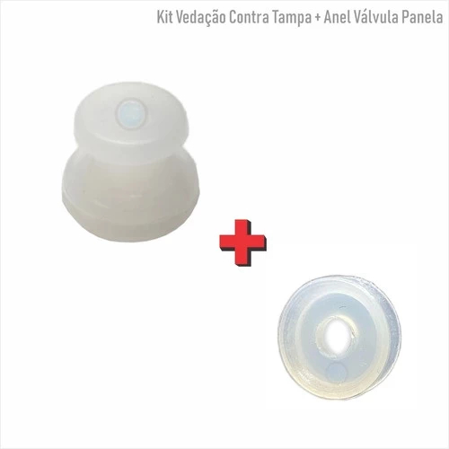 Kit 1 Borracha Vedação Contra Tampa + 1 Anel do Pino Panela Pressão Elétrica