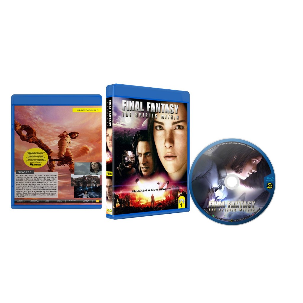 Bluray Final Fantasy Spirits Within 2001 Dual Áudio Fullhd