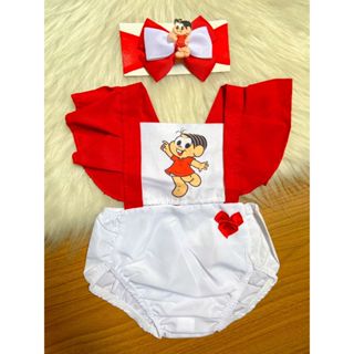 romper body tematico bebe menina mesversario em Oferta na Shopee