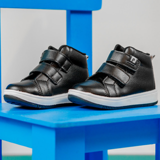 Tênis Abotinado Cano Alto Menino Infantil Casual Calce Fácil Velcro Pequito em Oferta na Shopee