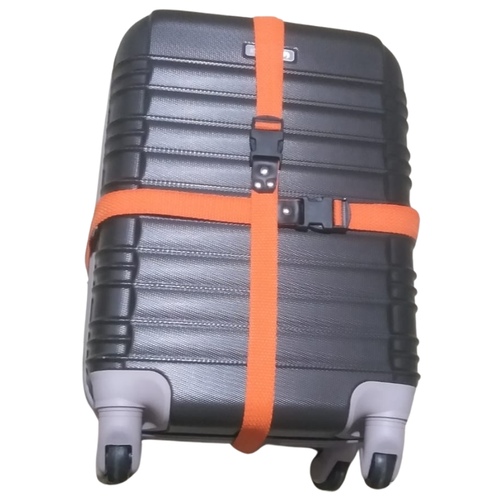 Cinto Para Mala De Viagem Bagagens Pequenas, Fita De Nylon Laranja Para Amarrar Cargas 2 Metros em Oferta na Shopee