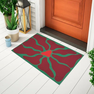 Tapete De Porta Capacho Divertido Psicodelic Flowes 1 Ca1022 em Oferta na Shopee