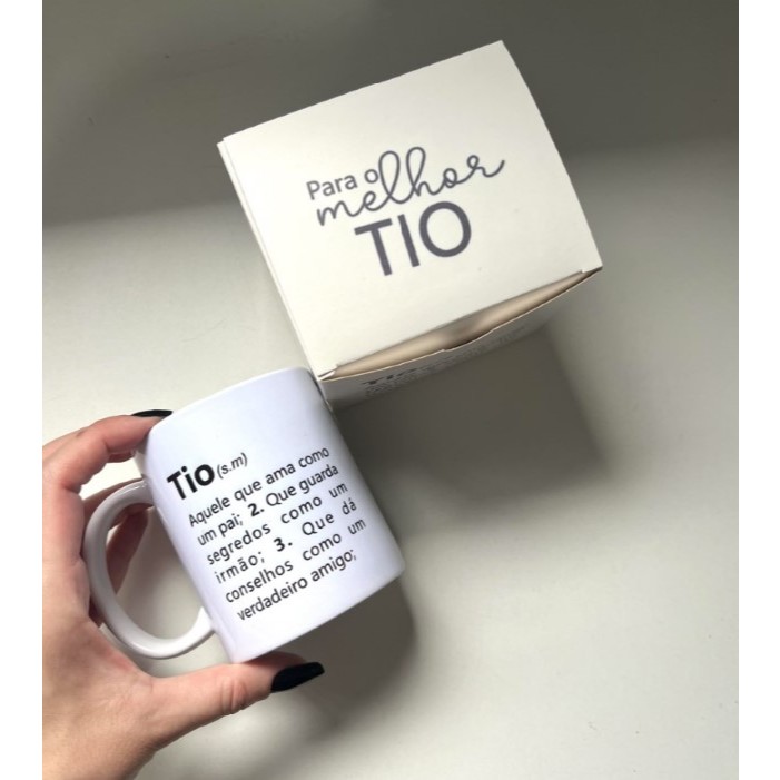 Caneca Cerâmica Tio Com Foto Presente Para o Tio
