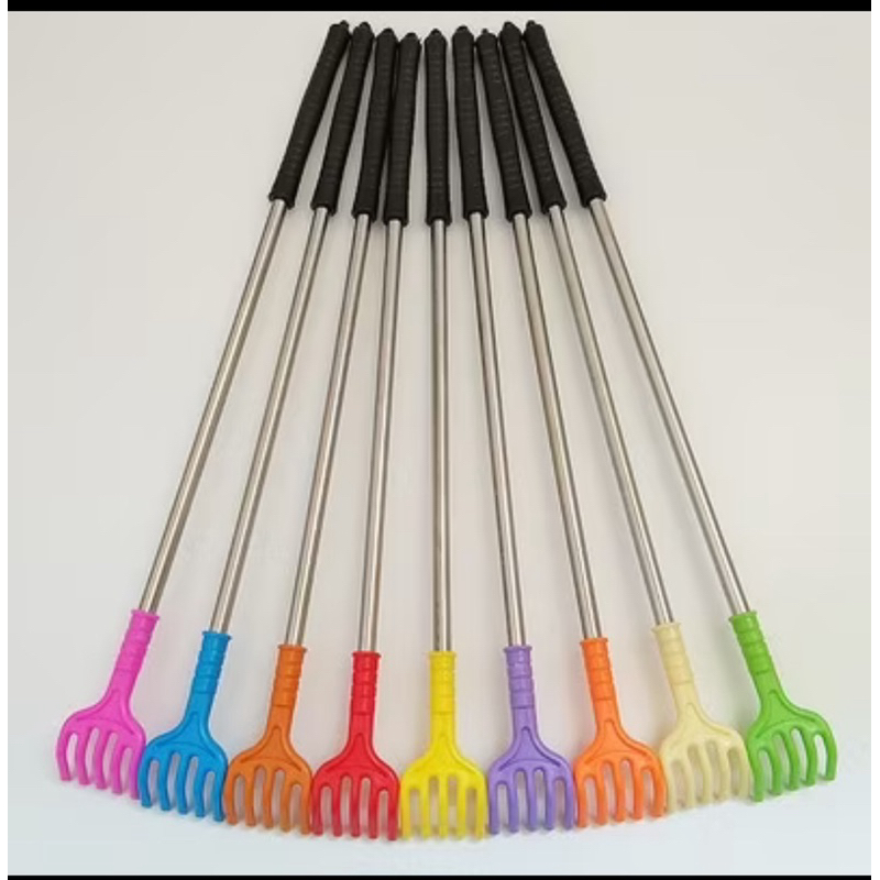 KIT 2 Coçador De Costas Mãozinha De Coçar As Costas Massageador Metal Resistente