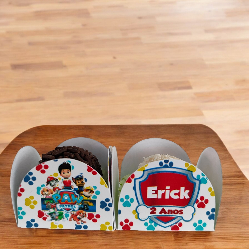 Forminha para Doces Personalizada Patrulha Canina | Forminha para Brigadeiro | Festa Infantil | Mesa de Doces