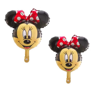 Kit C/5/10 Mini Balão Metalizado Minnie Vermelha/Rosa Centro De Mesa 36Cm em Oferta na Shopee
