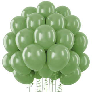 Bexiga Balão Verde Eucalipto 5 Polegadas 50 Unidades Liso Terroso em Oferta na Shopee