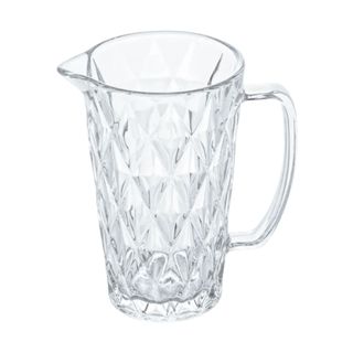 Jarra de Vidro Diamond Água Sucos Drinks 1,2 Litros Resistente
