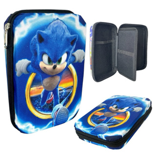 ESTOJO BOX 100 PENS OGANIZADOR ESCOLAR SONIC INFANTIL MENINO em Oferta na Shopee