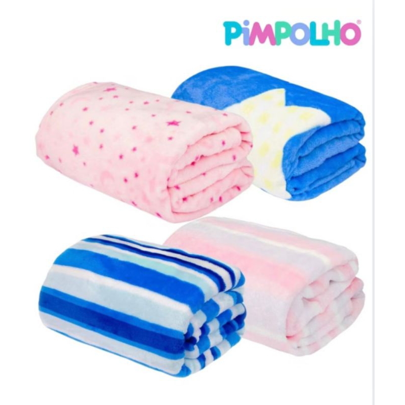 Mantinha Cobertor antialérgica Manta Para Bebê Infantil  Pimpolho em Oferta na Shopee