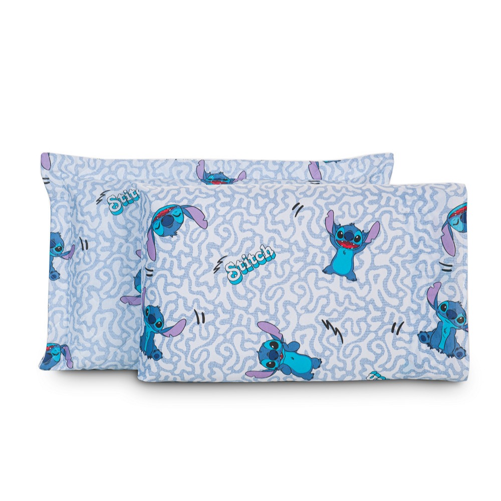 Jogo De Cama Cama 04 Peças Disney 100% Algodão Macio Lilo