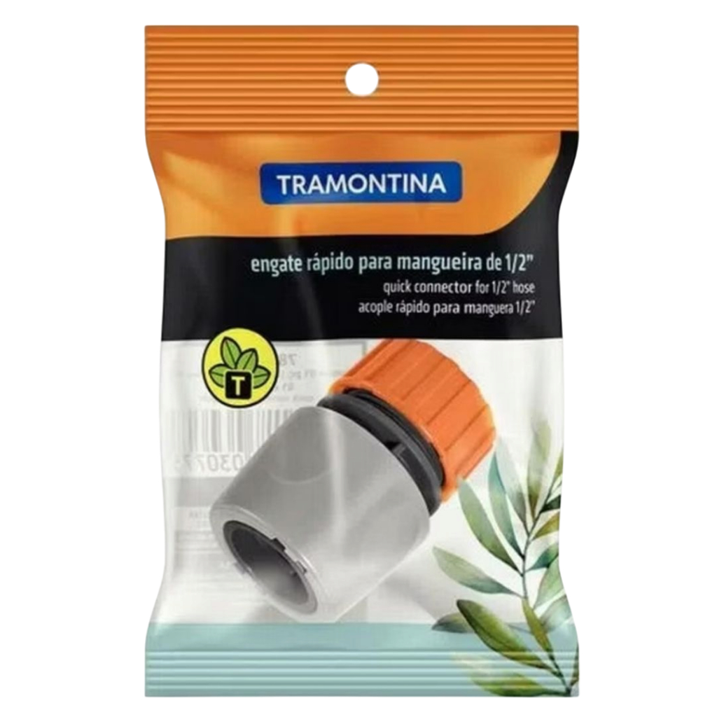 Conector Femea Engate Rápido Mangueira 1/2 PVC Para Lavadora Alta Pressão Jardim Irrigação