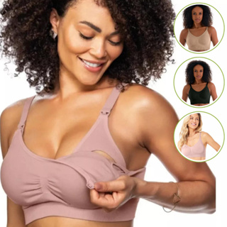 Sutia Amamentação Sutiã Reforçado Soutien Com Bojo Removível Maternidade ROSA PRETO BEGE em Oferta na Shopee