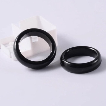 Anel De Coco Tucum unissex Preto Brilhoso Casal Aliança em Oferta na Shopee