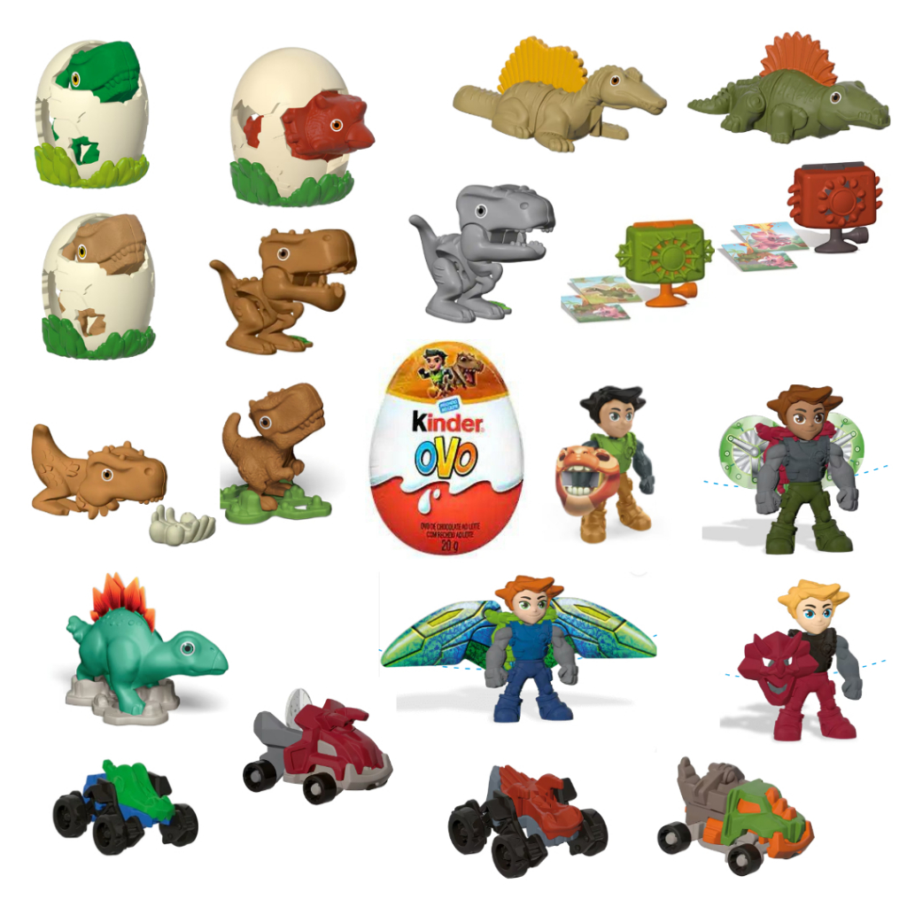 BRINQUEDO KINDER OVO JURASSIC DINOSSAURO