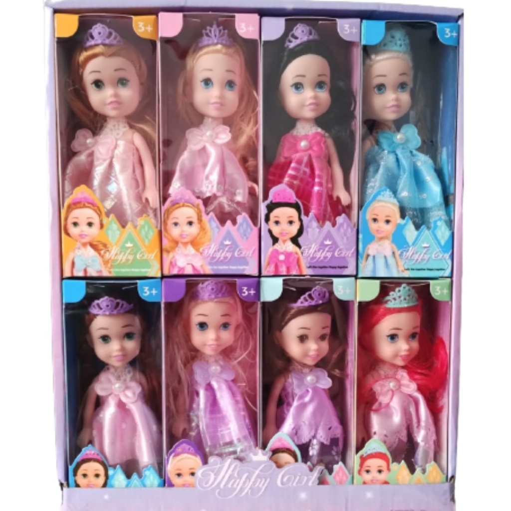 Boneca Happy Princesas Pequenas Mini Para Mininas