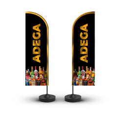 Wind Banner Adega Somente Tecido Dupla Face 2,0m Promoção Só Tecido