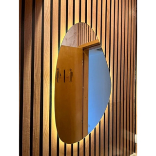 Espelho led luz orgânico com fonte suporte pendurar lançamento blogueira banheiro lavabo quarto-05- em Oferta na Shopee