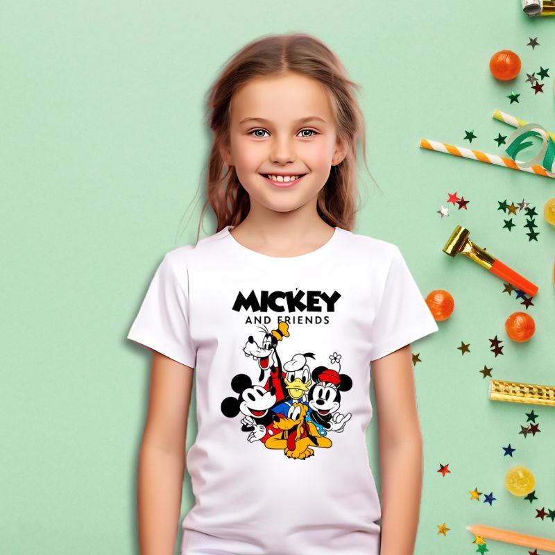 Camisa Infantil Do Mickey Para Crianças Desenho Animado / Blusa De Criança Estampada
